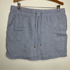 Company Ellen Tracy linen skort light blue‎ women’s size large casual